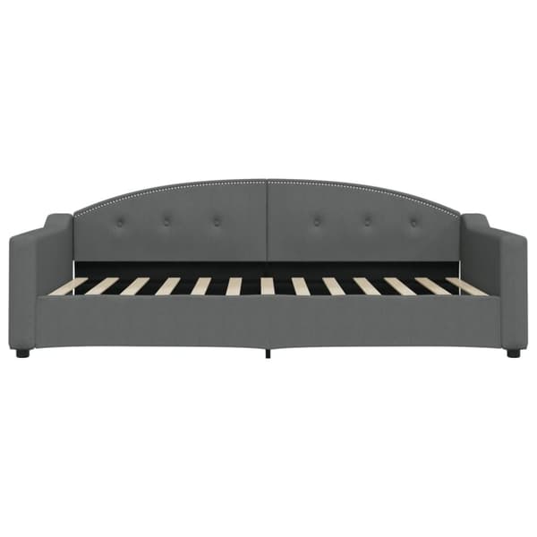 vidaXL daybed 100x200 cm stof mørkegrå