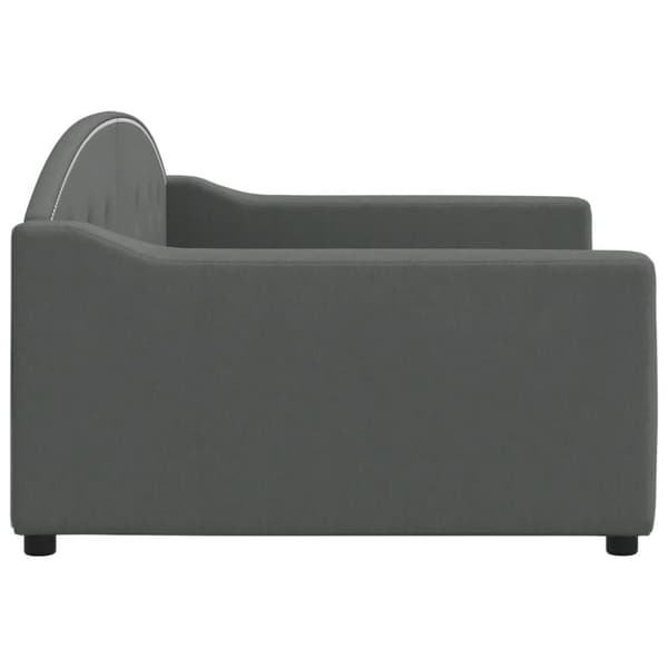vidaXL daybed 100x200 cm stof mørkegrå