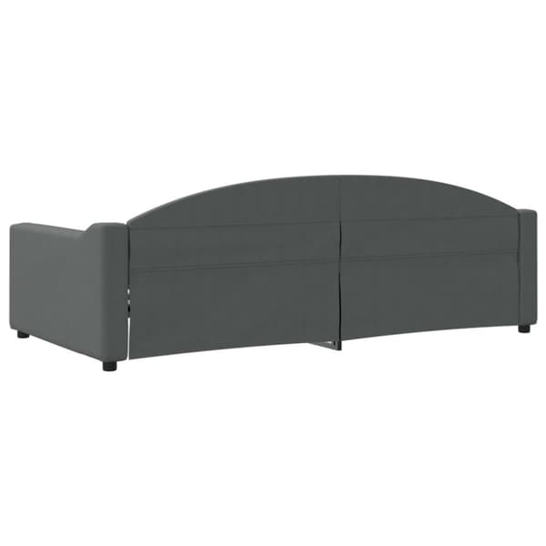 vidaXL daybed 100x200 cm stof mørkegrå