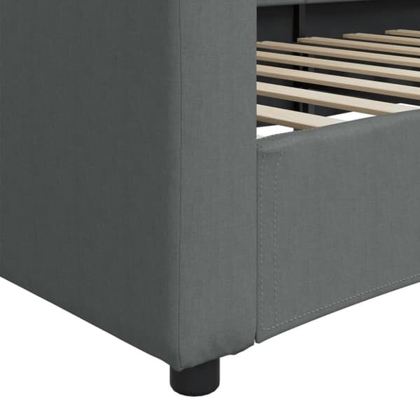 vidaXL daybed 100x200 cm stof mørkegrå