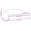 Miniatyrbillede 8 af 8: vidaXL daybed 100x200 cm stof mørkegrå