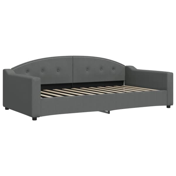 vidaXL daybed 100x200 cm stof mørkegrå
