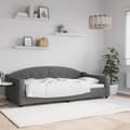 Miniatyrbillede 1 af 8: vidaXL daybed 100x200 cm stof mørkegrå