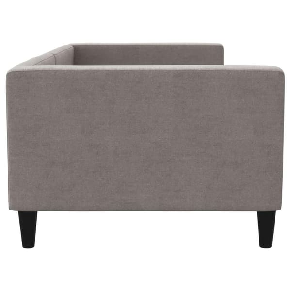 vidaXL daybed 90x200 cm stof gråbrun