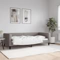 Miniatyrbillede 8 af 8: vidaXL daybed 90x200 cm stof gråbrun