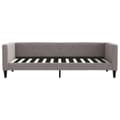 Miniatyrbillede 2 af 8: vidaXL daybed 90x200 cm stof gråbrun