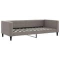 Miniatyrbillede 1 af 8: vidaXL daybed 90x200 cm stof gråbrun