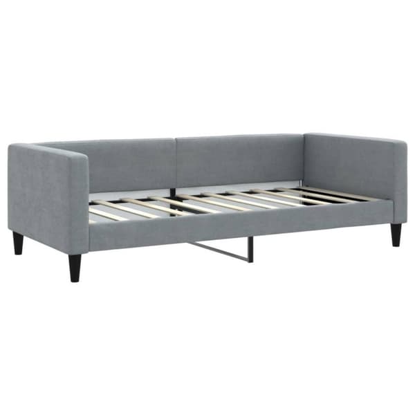 vidaXL daybed 90x190 cm stof lysegrå