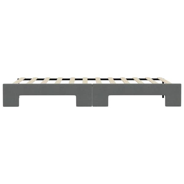 vidaXL daybed med udtræk 100x200 cm stof mørkegrå