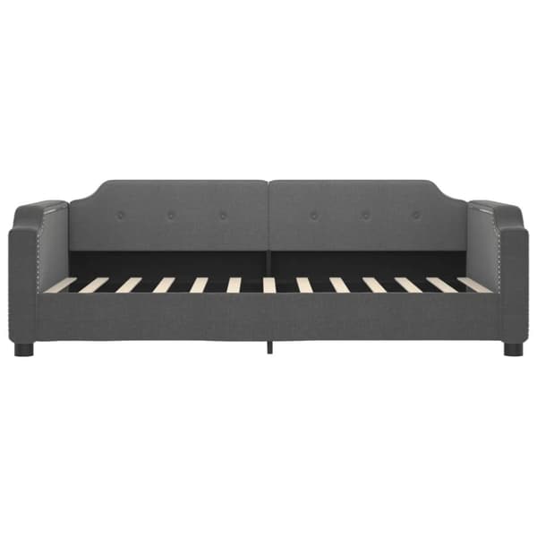 vidaXL Dagbädd utdragbar mörkgrå 100x200 cm tyg