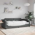 Miniatyrbillede 1 af 8: vidaXL daybed 80x200 cm stof mørkegrå