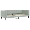 Miniatyrbillede 2 af 8: vidaXL daybed 90x200 cm velour lysegrå