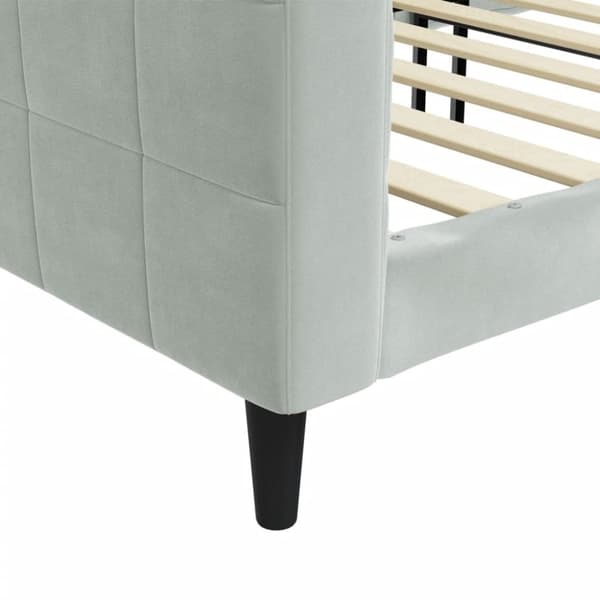 vidaXL Dagbädd ljusgrå 90x200 cm sammet