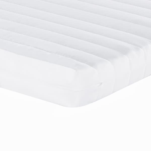 vidaXL Dagbädd med extrabädd och madrasser ljusgrå 100x200 cm tyg