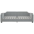 Miniatyrbillede 5 af 11: vidaXL daybed med udtræk 100x200 cm stof lysegrå