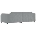Miniatyrbillede 6 af 11: vidaXL daybed med udtræk 100x200 cm stof lysegrå
