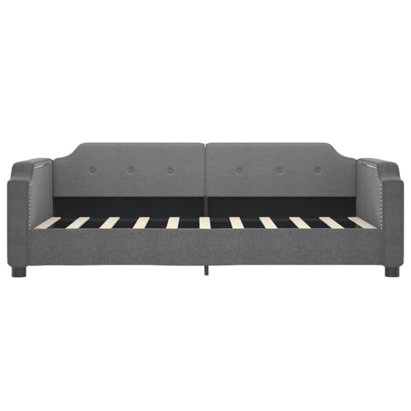 vidaXL daybed med udtræk 90x190 cm stof mørkegrå