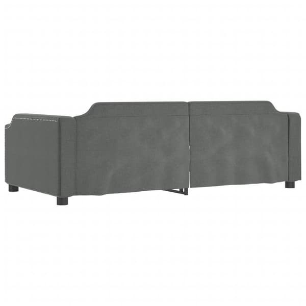 vidaXL daybed med udtræk 90x190 cm stof mørkegrå