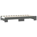 Miniatyrbillede 8 af 11: vidaXL daybed med udtræk 90x190 cm stof mørkegrå