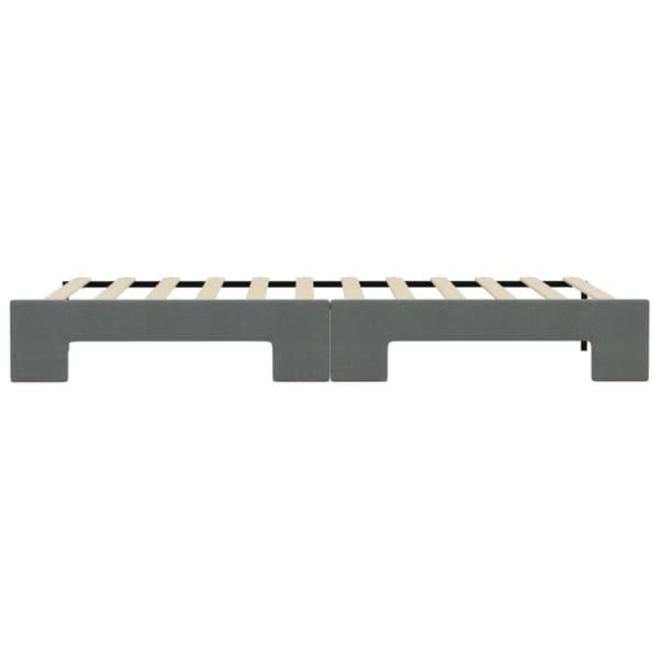 vidaXL daybed med udtræk 90x190 cm stof mørkegrå