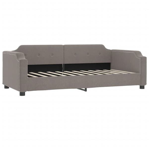 vidaXL Dagbädd utdragbar taupe 90x200 cm tyg