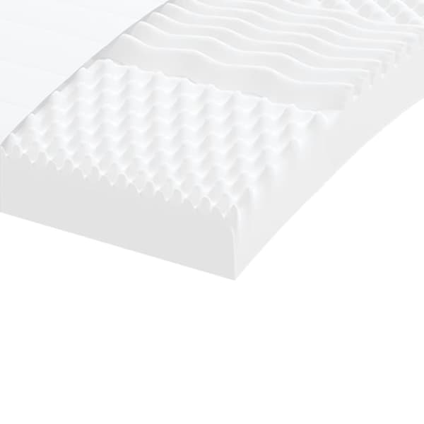 vidaXL Dagbädd utdragbar med madrasser ljusgrå 90x200 cm tyg