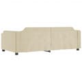 Miniatyrbillede 6 af 11: vidaXL daybed med udtræk 90x200 cm stof cremefarvet
