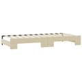Miniatyrbillede 7 af 11: vidaXL daybed med udtræk 90x200 cm stof cremefarvet