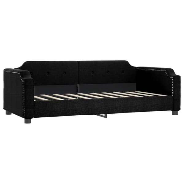 vidaXL daybed med udtræk 90x190 cm stof sort