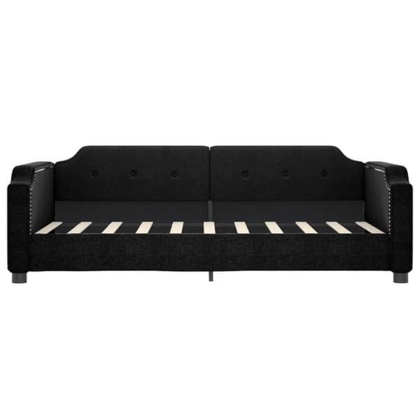 vidaXL daybed med udtræk 90x190 cm stof sort