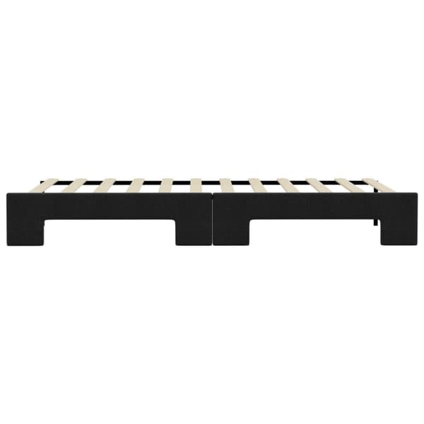 vidaXL daybed med udtræk 90x190 cm stof sort