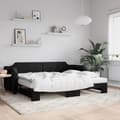 Miniatyrbillede 1 af 11: vidaXL daybed med udtræk 90x190 cm stof sort