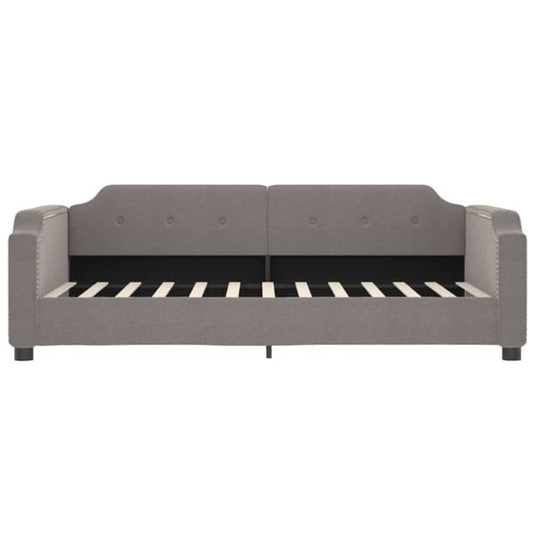 vidaXL Dagbädd utdragbar taupe 100x200 cm tyg