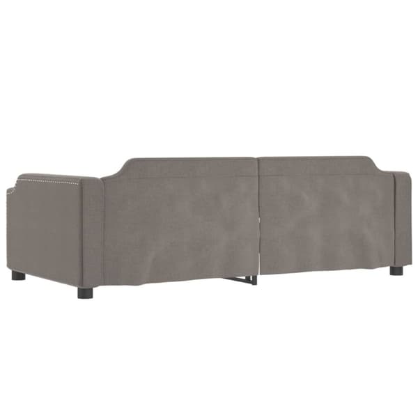 vidaXL Dagbädd utdragbar taupe 100x200 cm tyg