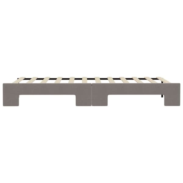 vidaXL Dagbädd utdragbar taupe 100x200 cm tyg