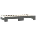 Miniatyrbillede 6 af 11: vidaXL daybed med udtræk og madras 90x190 cm stof mørkegrå