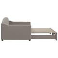 Miniatyrbillede 3 af 11: vidaXL daybed med udtræk 90x200 cm stof gråbrun