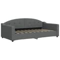 Miniatyrbillede 5 af 11: vidaXL daybed med udtræk og madras 90x190 cm stof mørkegrå