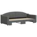 Miniatyrbillede 3 af 11: vidaXL daybed med udtræk 90x200 cm stof mørkegrå