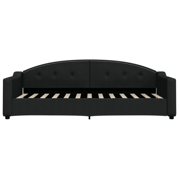 vidaXL daybed med udtræk 80x200 cm stof sort