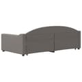 Miniatyrbillede 4 af 11: vidaXL daybed med udtræk 100x200 cm stof gråbrun