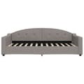 Miniatyrbillede 6 af 11: vidaXL daybed med udtræk 100x200 cm stof gråbrun