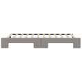 Miniatyrbillede 8 af 11: vidaXL daybed med udtræk 100x200 cm stof gråbrun