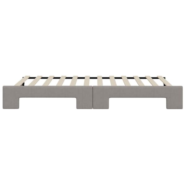 vidaXL daybed med udtræk 100x200 cm stof gråbrun