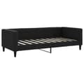 Miniatyrbillede 4 af 11: vidaXL daybed med udtræk og skuffer 90x190 cm stof sort