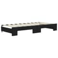 Miniatyrbillede 5 af 11: vidaXL daybed med udtræk og skuffer 90x190 cm stof sort
