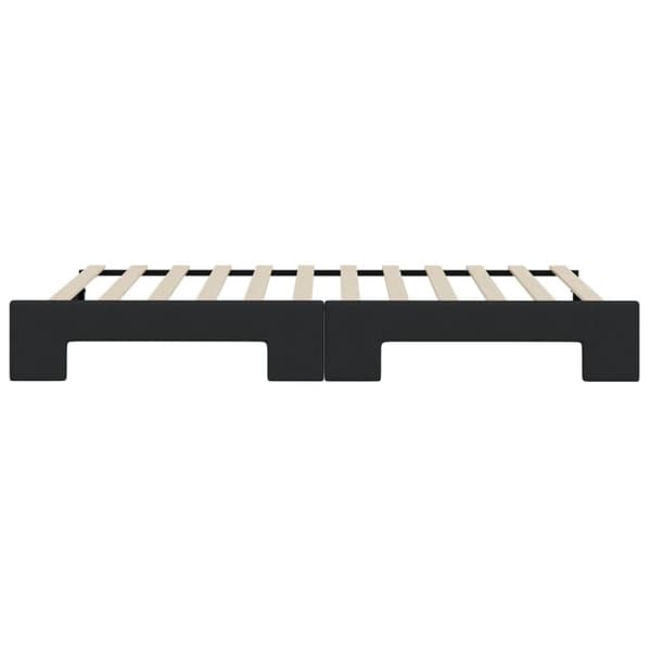 vidaXL daybed med udtræk 90x200 cm stof sort