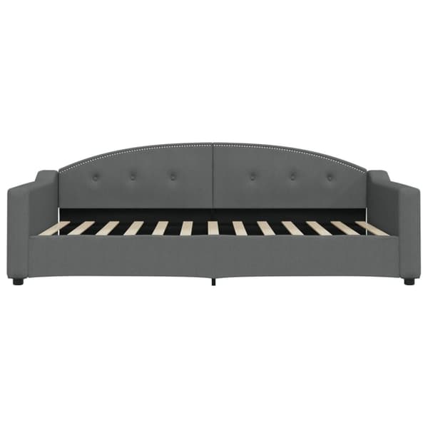 vidaXL daybed med udtræk 100x200 cm stof mørkegrå