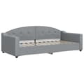Miniatyrbillede 5 af 11: vidaXL daybed med udtræk 90x200 cm stof lysegrå