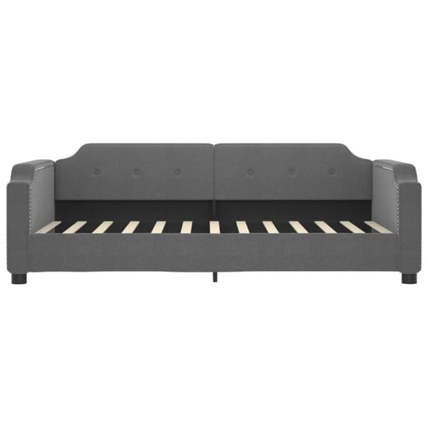 vidaXL daybed med udtræk og skuffer 80x200 cm stof mørkegrå